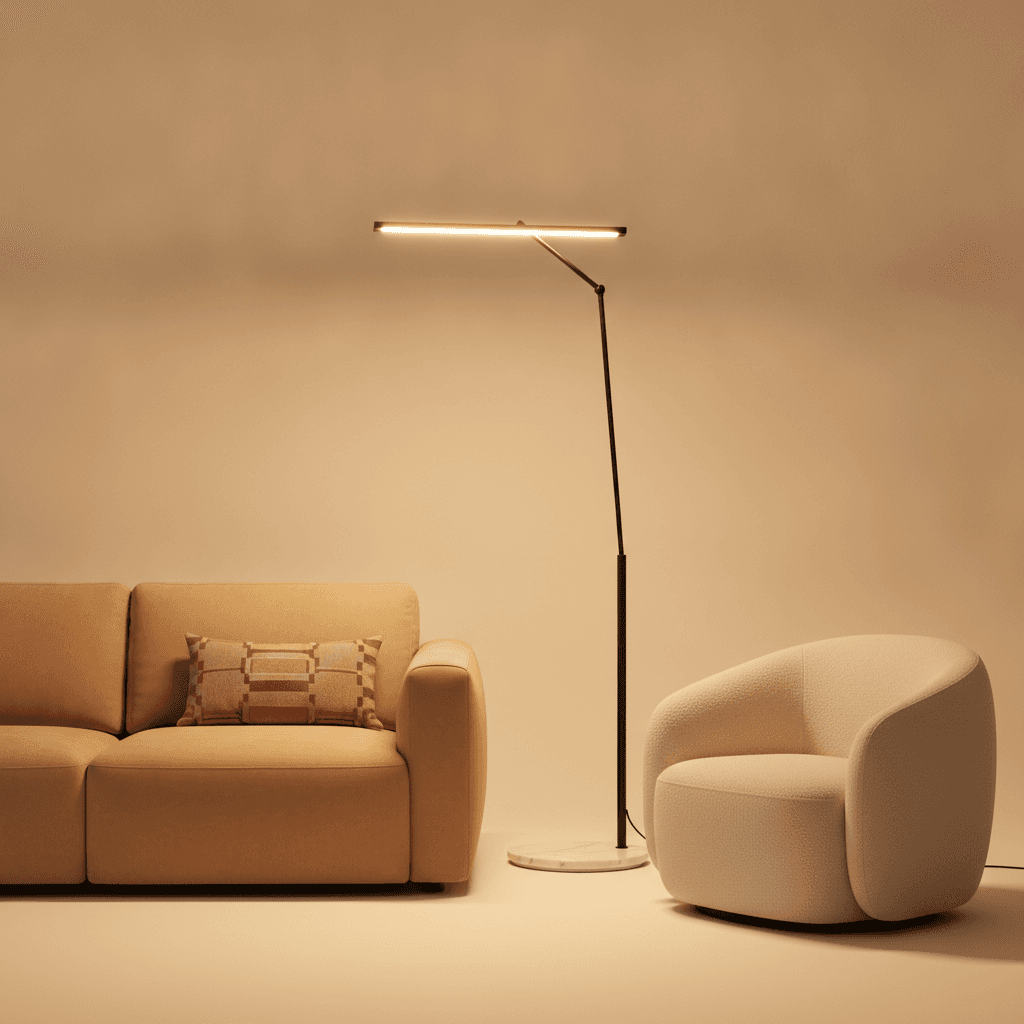 Lampadaire LED Arc 200cm — Variateur Tactile