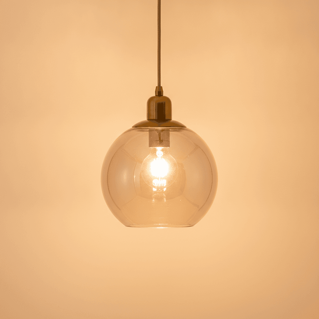 Suspension Verre Fumé — Globe Soufflé - Image 1